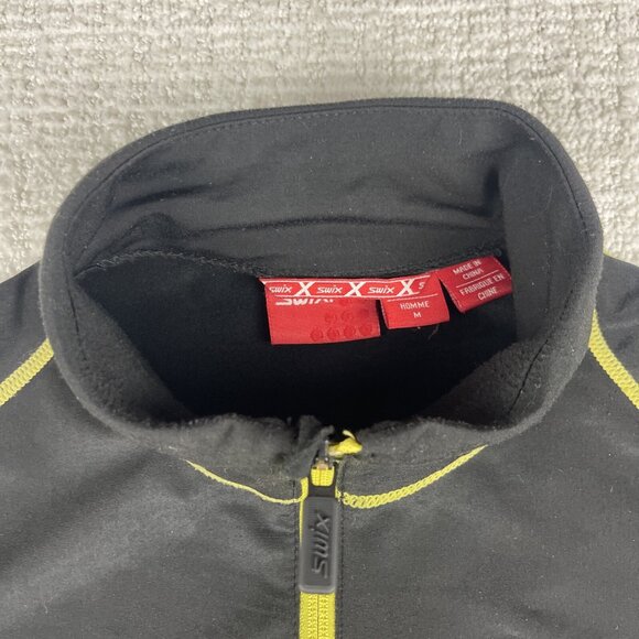 SWIX Cross-country skiing Ultralight Base layer longsleeve Full-zip Men M Black - Picture 6 of 15